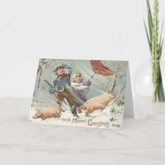 CARTÃO DE FESTIVIDADES ANIMAIS ENGRAÇADOS