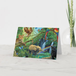 Cartão De Festividades Animais que vivem juntos travesseiros decorativos