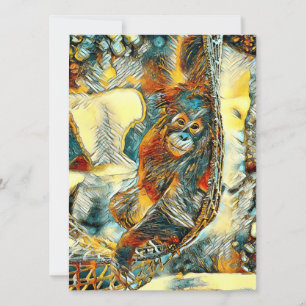 Cartão De Festividades AnimalArt_OringUtan_005