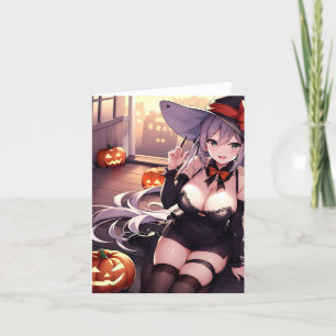 Cartão De Festividades Anime de Halloween R