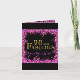 Cartão De Festividades Aniversário de 90 anos