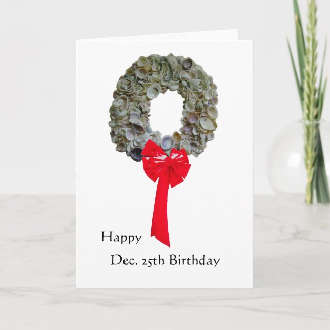 Cartão De Festividades Aniversário de Natal 2 (Frente)