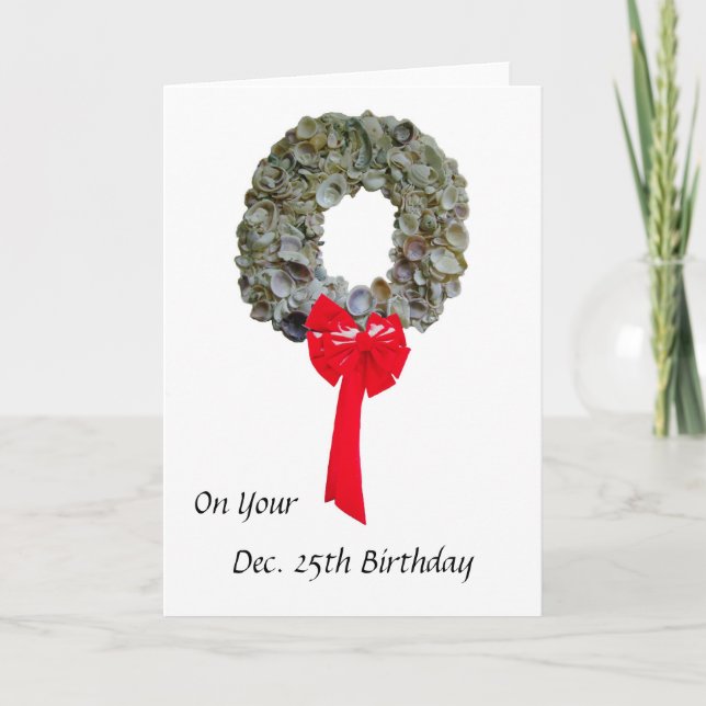 Cartão De Festividades Aniversário de Natal 2 (Frente)