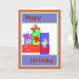 Cartão De Festividades Aniversário para as Festividades
