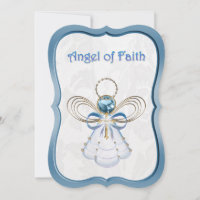 Anjo Azul de Natal da Fé