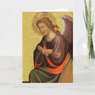 Cartão De Festividades Anjo da Renascença pelo Mestre do Bambino Vispo