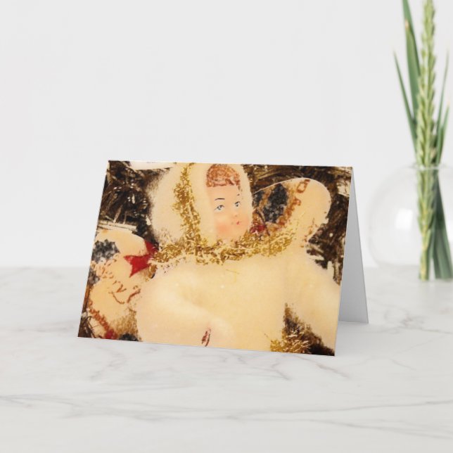 Cartão De Festividades Anjo de Natal (Frente)