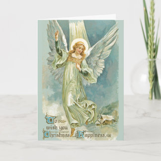 Cartão De Festividades Anjo de Natal Inspirador
