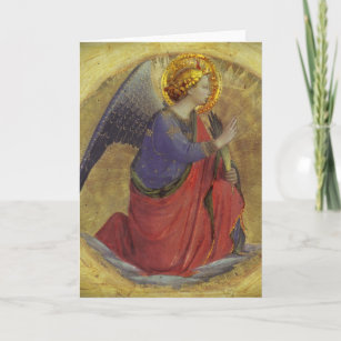 Cartão De Festividades Anjo do Fra Angelico do aviso