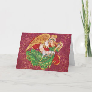 Cartão De Festividades Anjo do Natal - Ange De Noel