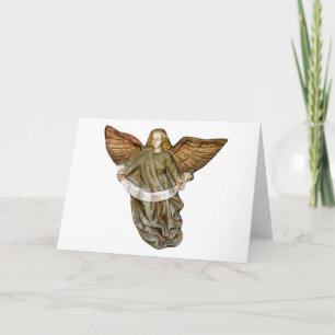 Cartão De Festividades Anjo Dourado