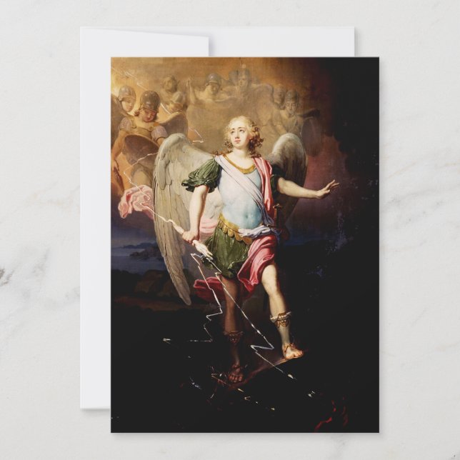 Cartão De Festividades Anjo guardião de Vladimir Borovikovsky (Frente)