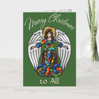 Cartão De Festividades Anjo Guardião do Ícone Russo