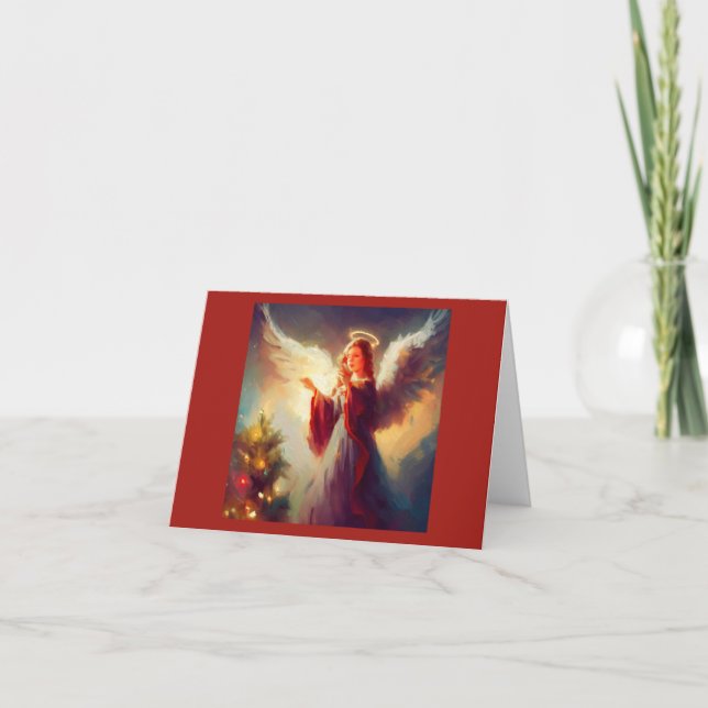 Cartão De Festividades Anjo Natal 3 (Frente)