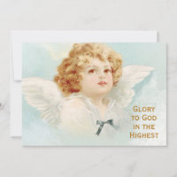 Anjo Natal Glória de Cherub para Deus Azul Religio