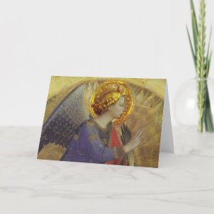 Cartão De Festividades Anjo no Dourado