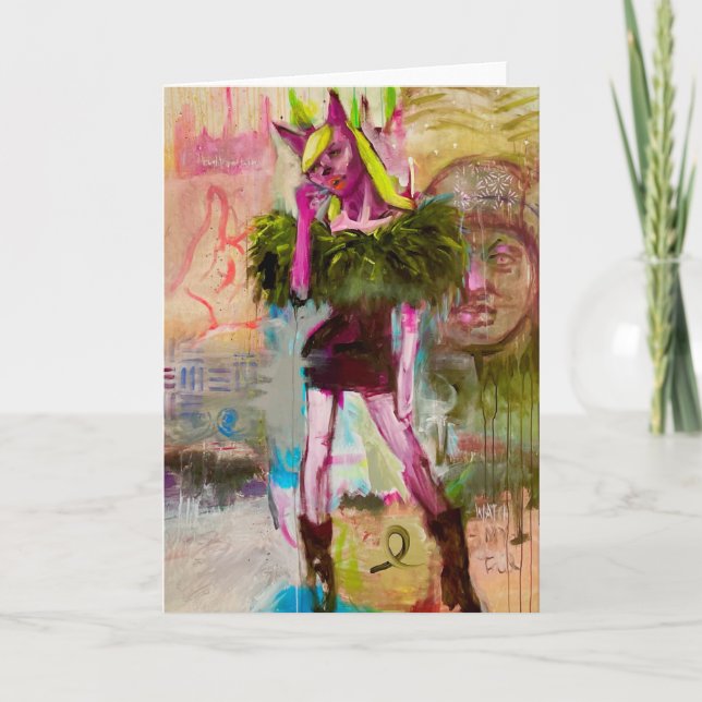 Cartão De Festividades Anjo perdido (Frente)