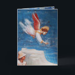CARTÃO DE FESTIVIDADES ANJOS VOANDO PARA EGITO E JOACHIM RUA<br><div class="desc">Lenda da Rua Joachim e Voo para o Egito,  Detalhes do anjo da Cappella Scrovegni Giotto di Bondone 1267 - 1337. obra-prima de arte italiana medieval, </div>