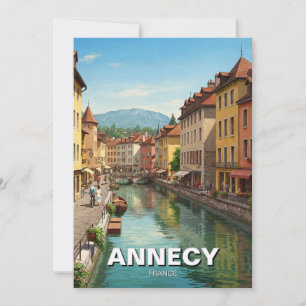 Cartão De Festividades Annecy France