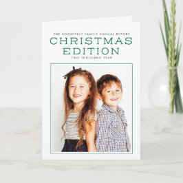 Cartão De Festividades Annual Report Year In Review Christmas Card