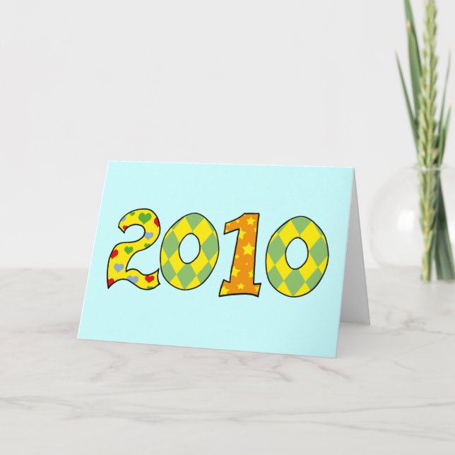 Cartão De Festividades Ano de 2010 (Frente)