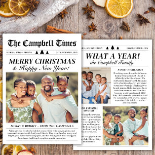 Cartão De Festividades Ano em Revisão Feliz ano novo 3 Foto do Jornal