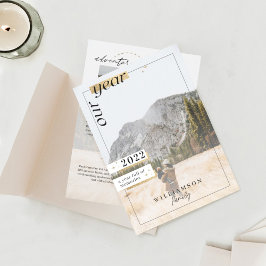 Cartão De Festividades Ano em Revisão Fotografias da Família Ano Cheio Me