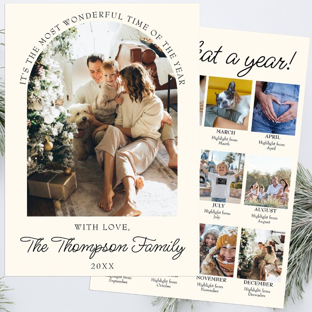 Cartão De Festividades Ano Em Revisão Que Foto De Colagem De Natal De Ano (Criador carregado)