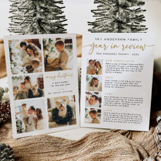 Cartão De Festividades Ano Moderno em Revisão Notícias da família de cart