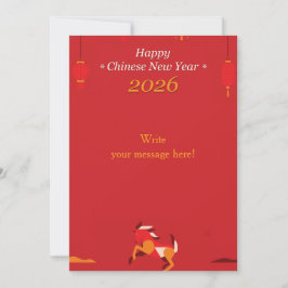 Cartão De Festividades Ano Novo Chinês