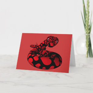 Cartão De Festividades Ano Novo Chinês do Serpente