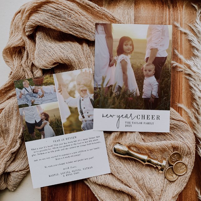 Cartão De Festividades Ano Novo da Criança Moderna Animação Fotográfica e (Criador carregado)