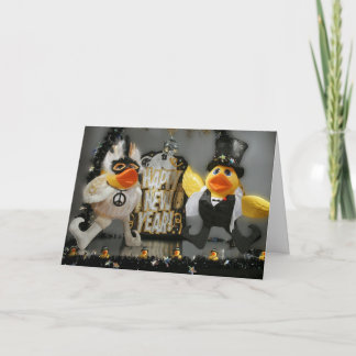 Cartão De Festividades Ano Novo Ducky!