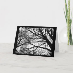 Cartão De Festividades Ano Novo e solstício: Neve no Maple