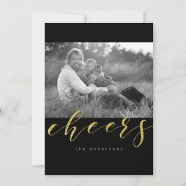 Cartão De Festividades Ano Novo Glittery