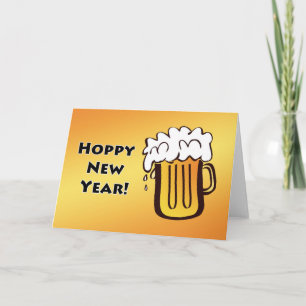 Cartão De Festividades Ano Novo Hoppy