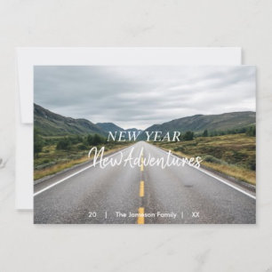 Cartão De Festividades Ano Novo Novas Aventuras Foto Doblada