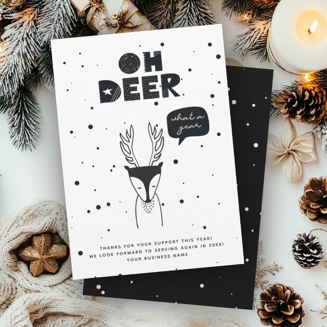 Cartão De Festividades Anos novos modernos de negócios diversão tendência (Criador carregado)