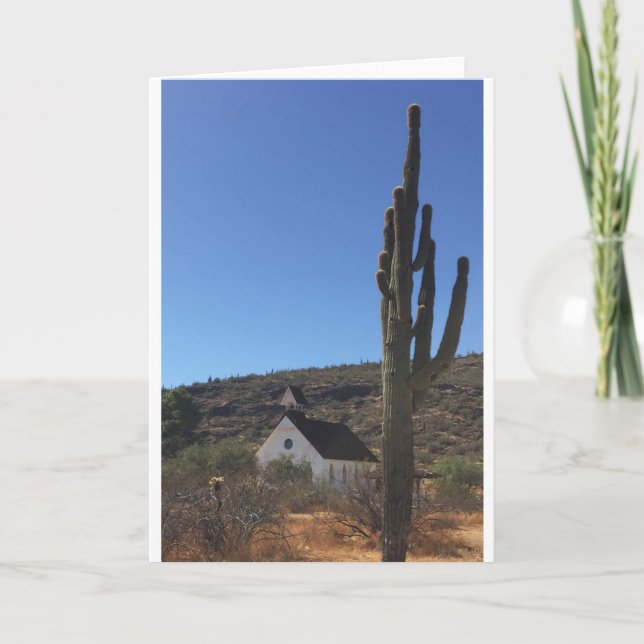 Cartão De Festividades Antiga Igreja Ocidental (Frente)