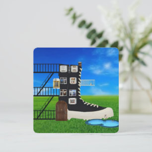 Cartão De Festividades Antiga Mãe Hubbard Notecard