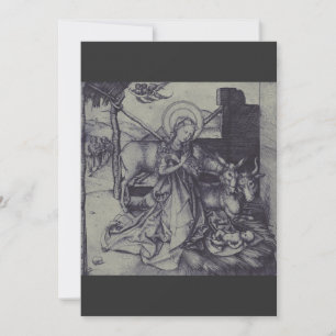 Cartão De Festividades Antigo presépio de Jesus Cristo