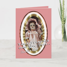 Cartão De Festividades Antique Doll- Patty- personalize as you wish
