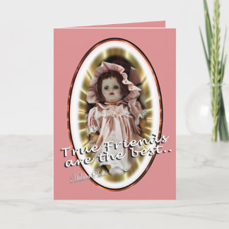 Cartão De Festividades Antique Doll- Patty- personalize as you wish