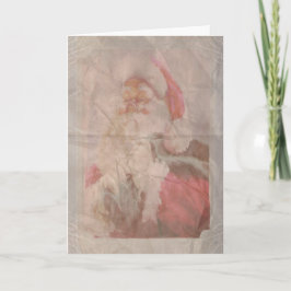 Cartão De Festividades Antique Santa Christmas Letter Christmas Card