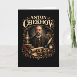 Cartão De Festividades Anton Chekhov