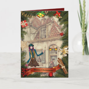 Cartão De Festividades Anton Pieck Ghristmas Saudações