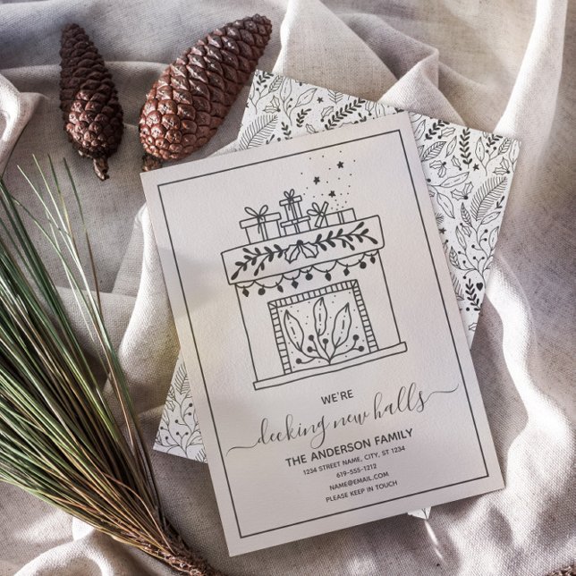 Cartão De Festividades Anunciamento em Movimento de Novos Câmaras de Deck (Criador carregado)