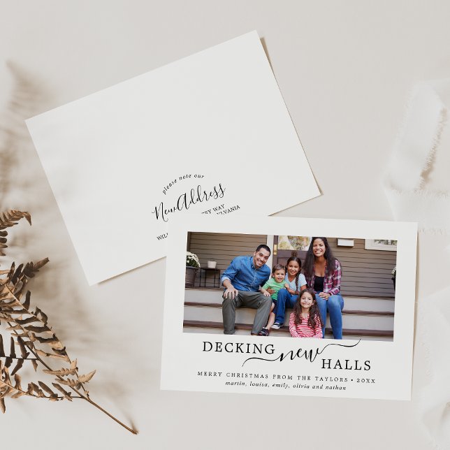 Cartão De Festividades Anunciamento Mínimo em Decking New Halls (Criador carregado)