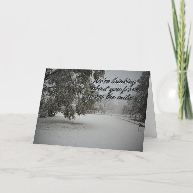 Cartão De Festividades Ao longo dos quilômetros (Frente)