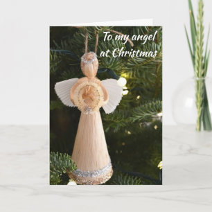 CARTÃO DE FESTIVIDADES ***AO MEU ANJO NO NATAL**** AMOR DE NATAL